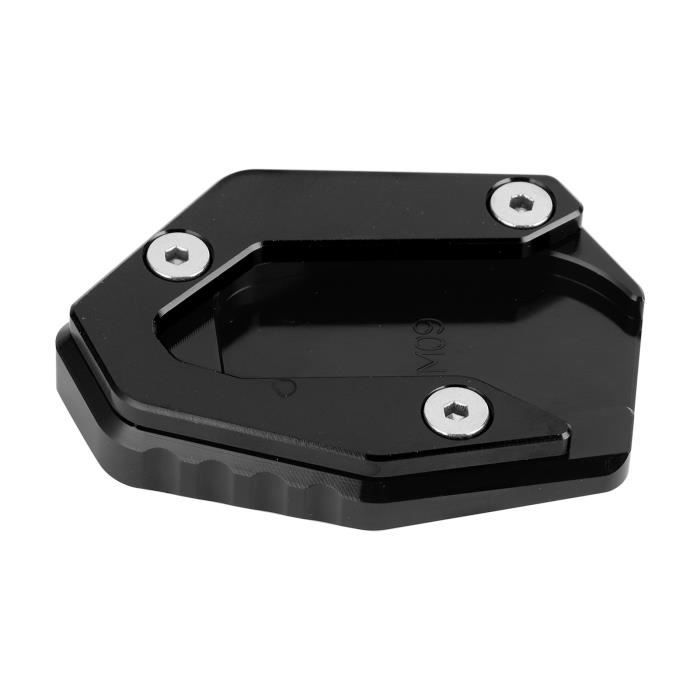Coussin Béquille Latérale En Aluminium Pour Kawasaki ZH2 2019-2025+ – Noir – Extension De Plaque, Anti-rayures, Stable Sur Tous Terrains