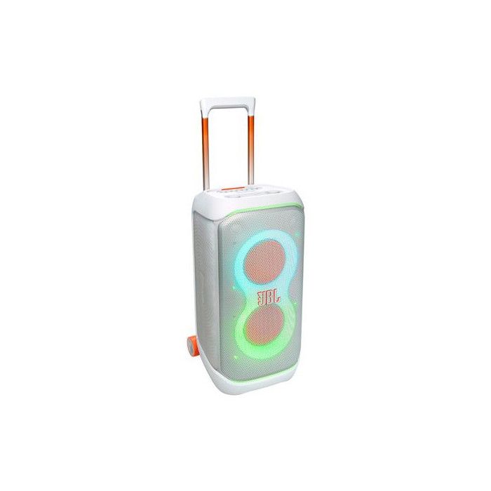Enceinte de soirée portable à roulettes JBL PartyBox Stage 320 Bluetooth Blanc