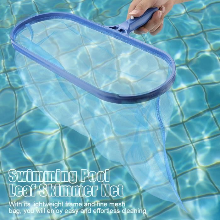 Tkxjry 120CM Écumoire De Piscine, Épuisette à Feuilles Filet, Filets de Fond de Piscine avec percher, avec Mât Télescopique en Aluminium, Filet de Piscine, pour Spa De Bain à Remous D'étang De