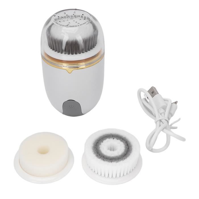 Brosse Nettoyante Visage électrique Exfoliante 5en1 - Senteur Rose - Marque AS - Neuf