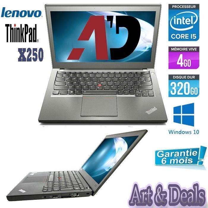 Ordinateur Portable LENOVO ThinkPad X250 Core i5 320 Go 4 Go RAM 12 5 pouces