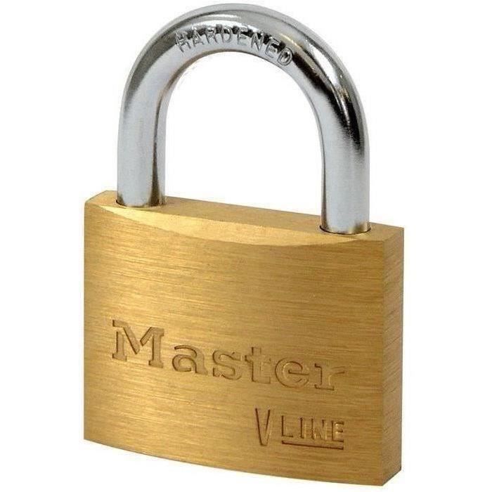 Cadenas en laiton MASTER LOCK 50 mm à anse de 25 mm