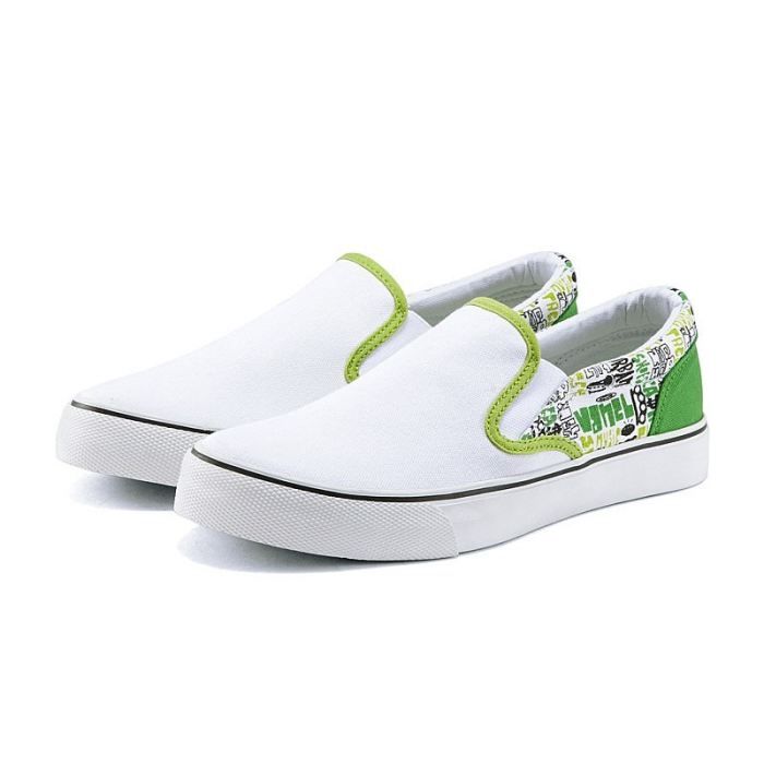 basket toile sans lacet homme