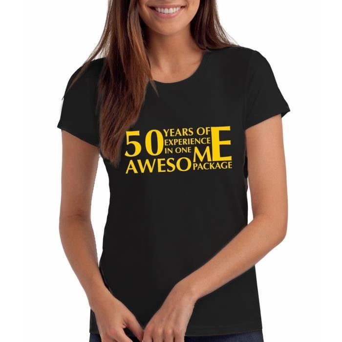 T Shirt T Shirt Col Rond Homme Anniversaire 50 Ans 32 D Experience T Shirts Pour Homme