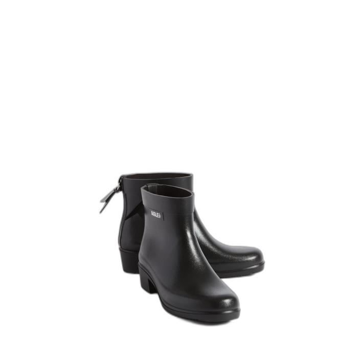 Bottes de pluie femme Aigle Myrica Noir Fabriquées en France