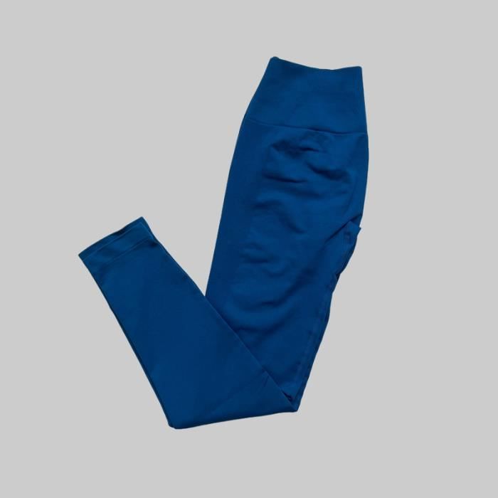 Qmttoae Legging Sans Couture Femme - Legging Gym Yoga Effet Froissé Push Up Fesses - Confort Ultra Doux