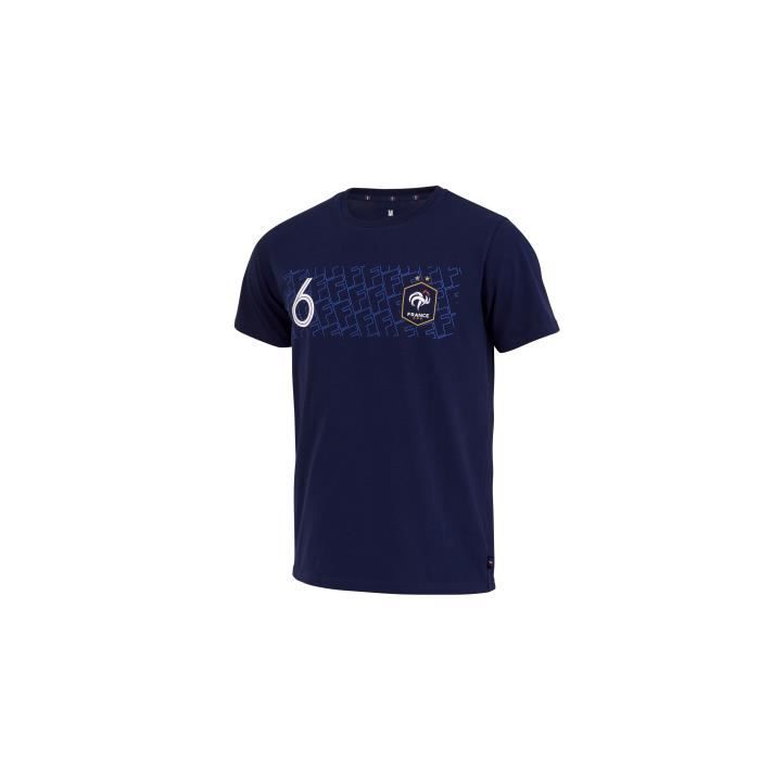 t-shirt france player pogba n°6 - bleu marine - m