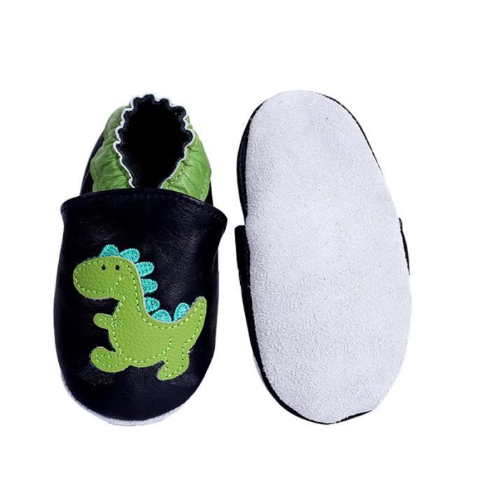 Chaussons Enfant Peluche Dinosaure - Antidérapant - Vert - Taille 170mm -  3.5-4 Ans vert - Cdiscount Chaussures