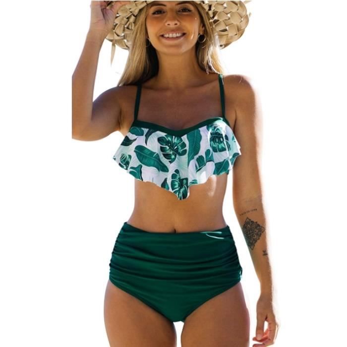 Maillot De Bain Short Femme Femme Maillots De Bain Deux Pièces Push-up Ensembles Deux Pièces De Tie-Dye Chic Taille Haute Bikini Set Col V Élégant Haut De Maillot De Bain Femme