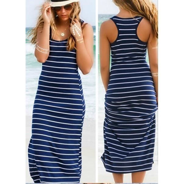 Robe D'été Rayée Femme Marks & Spencer - Taille 16, Jamais Portée, Avec étiquette !