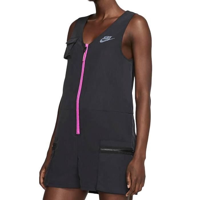 Combishort Noire Femme Nike Romper Black - Cdiscount Prêt-à-Porter