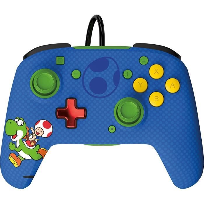 Manette filaire PDP REMATCH Yoshi pour Nintendo Switch