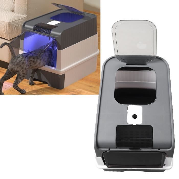 Meilleurs prix pour Pwshymi bac à litière pour chat Bac à litière fermé pour chat, grand espace, anti-désordre, tiroir anti-odeur, animalerie cage