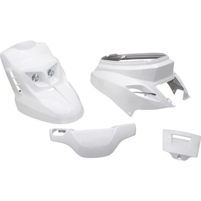 Kit carénage blanc brillant design Replay pour scooter Yamaha 50 Bw's 2004-2020