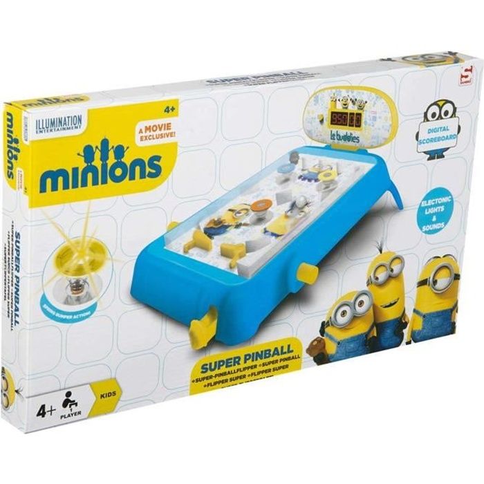 Despicable Me Minions Jeu de flipper super moyen avec lumières et sons ...