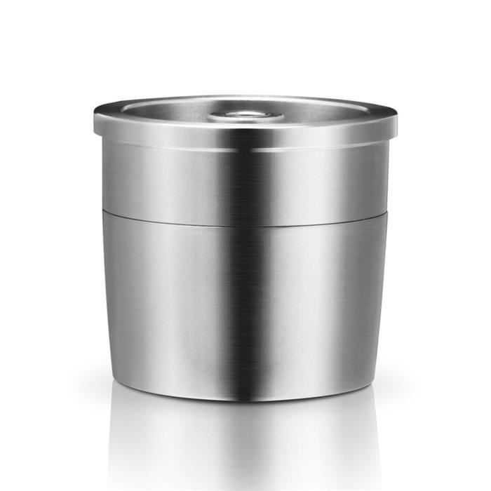 Capsule réutilisable en acier inoxydable pour I-LLY, dosette filtre à café rechargeable compatible avec machine à café i-lly X9 X 8 X7.1 Y5 Y1.1 ( capsules+tamper+remplissage en poudre