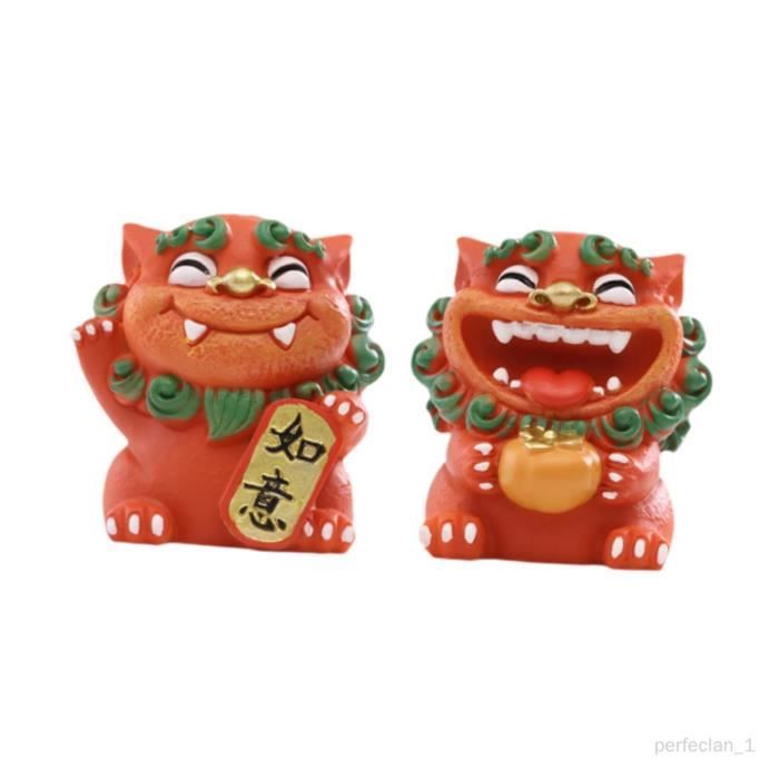 WJWINER Lot 8 Mini Figurines Panda Dessin Animé – Décoration Gâteau Cupcake Voiture Anniversaire