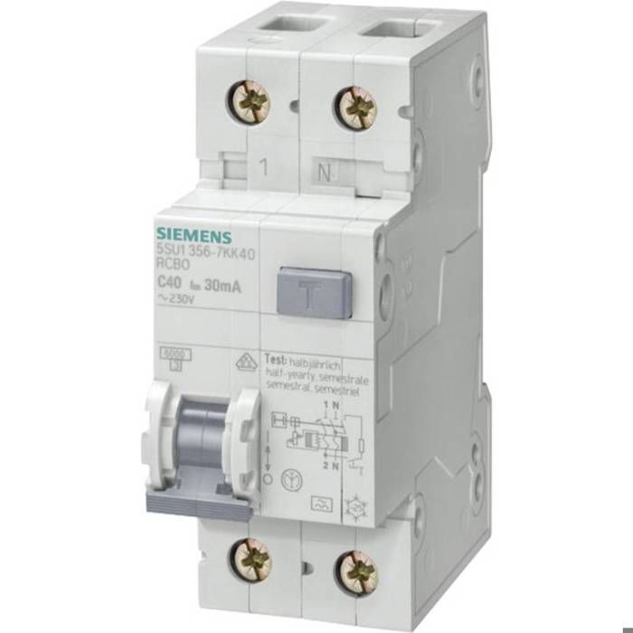 Siemens 5SU13566KK20 Interrupteur différentiel 2 pôles 0. 230 V - vue 3