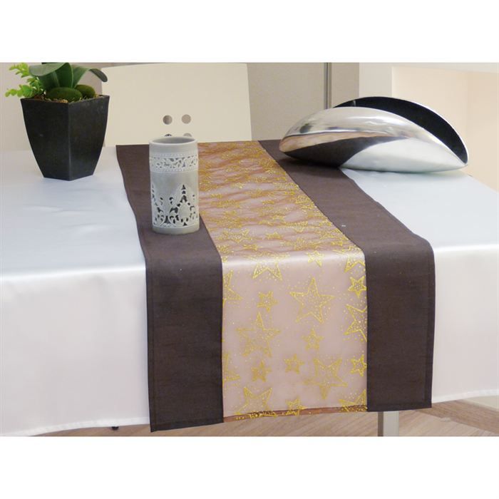 Chemin De Table Vienne Blanc, Imperméable Anti Tache, Pour Toute L