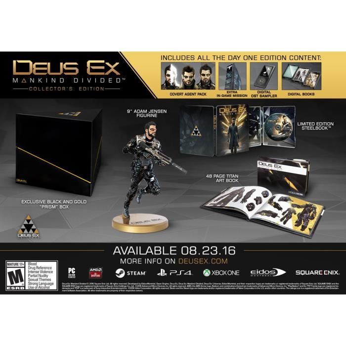 Deus Ex Mankind Divided Edition Collector Xbox One - vue 2