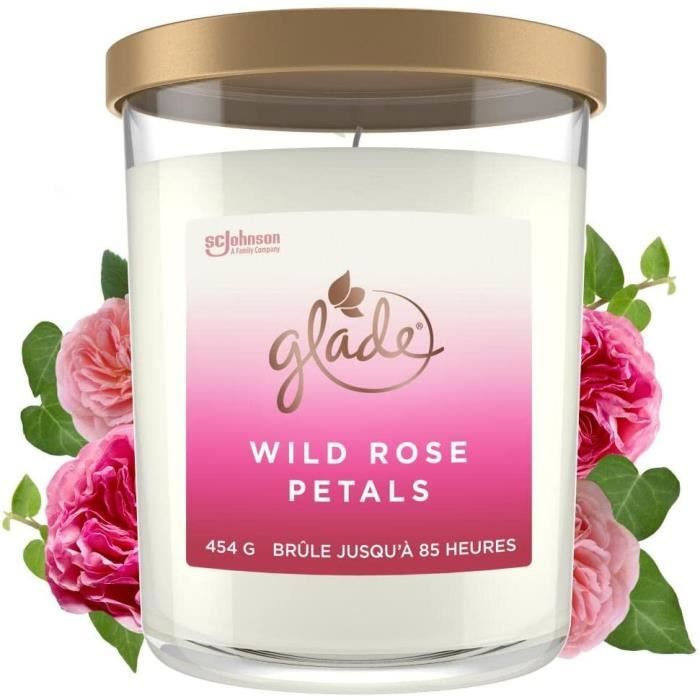 Bougie Parfumée Glade Brise I Love You - Pot Verre, 224g, Jusqu'à 39h De Combustion, Parfum Fleurs Et Fruits