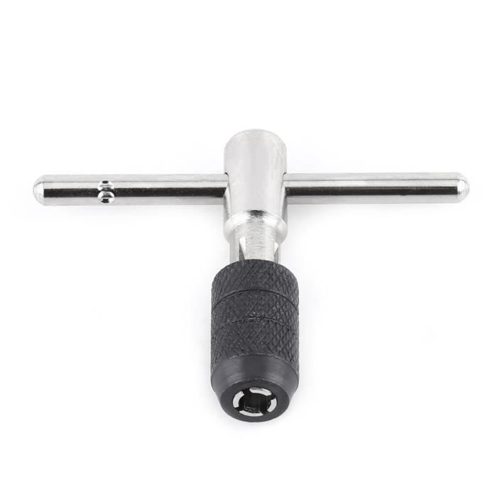 Clé à Tarauder à Cliquet Réglable Avec Poignée En T Pour Machine à Main