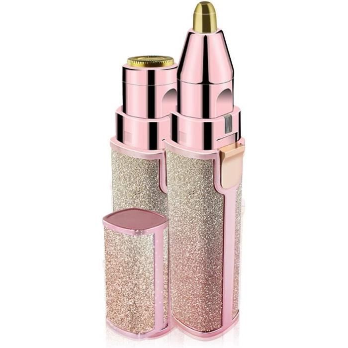 Épilateur Sourcils 2 En 1 Avec Rasoir électrique - Rose, Neuf Flawless