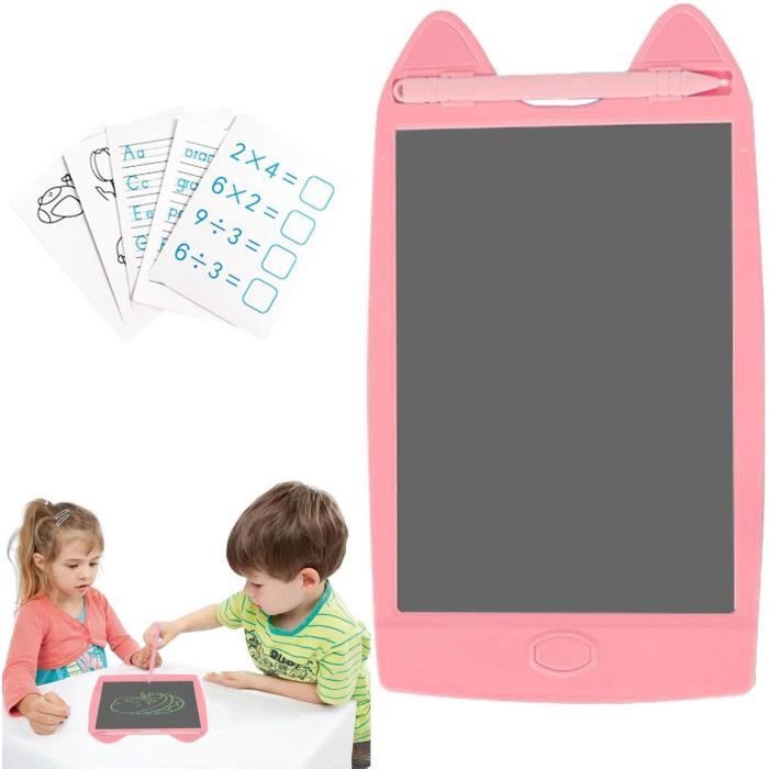 Tableau LCD Dessin Réutilisable - Ecriture Main Verrouillage, Effaçage Instantané - Idéal Enfants, Étudiants
