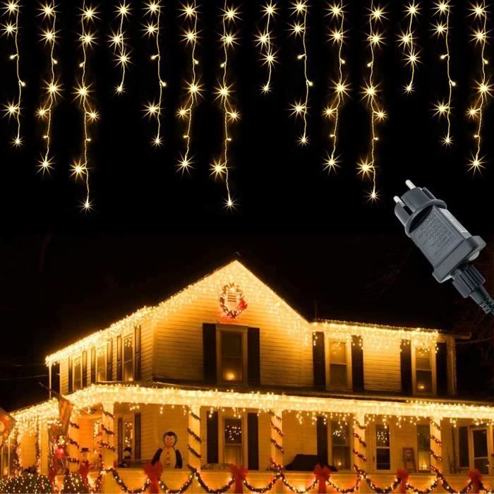 Rideau Lumineux Noel Extérieur 10M 400Leds Guirlande Lumineuse