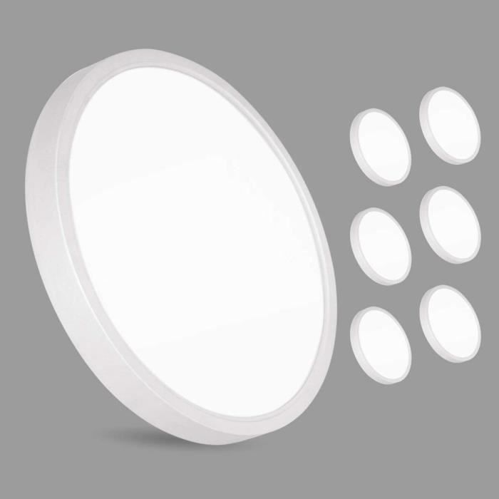 Plafonnier Led, Lampe Plafond 24W 2000Lm 6500K Luminaire Plafonnier Ip44 Lampe De Plafond Led