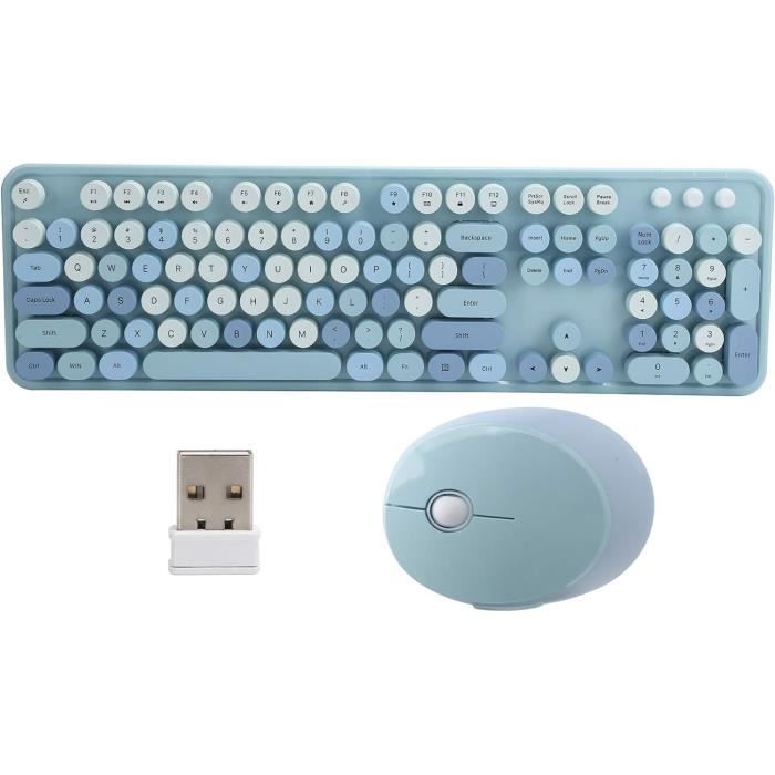 Clavier Numérique Sans Fil Cyrank – 18 Touches Rétro, Connexion 2,4 GHz, Design Compact Vert Pour PC Bureau