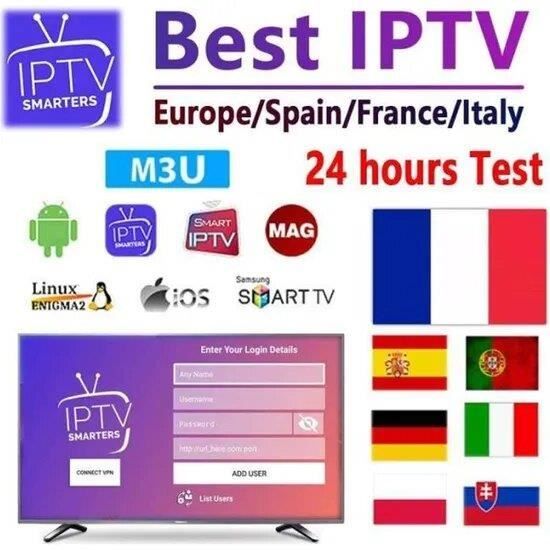 Abonnement IPTV m3u pour boîtier smart TV m3u pour adultes. Europe. suède. états unis. pologne