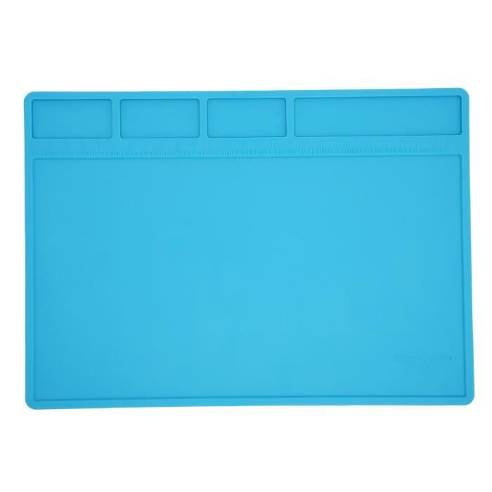 Tapis De Soudure Silicone Antidérapant Résistant Chaleur 34x24 Cm - Idéal Réparation Montre, Téléphone, Électronique