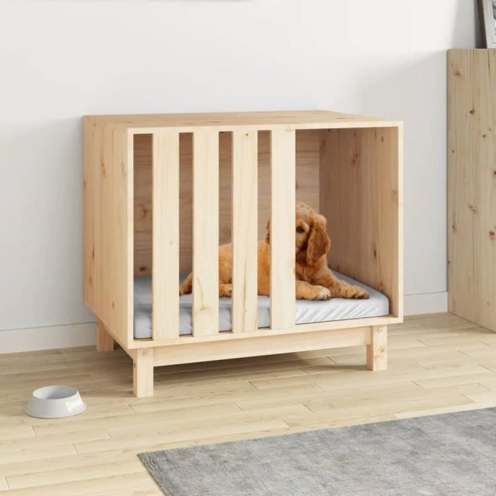 vidaXL Niche Bois de Pin 70x50