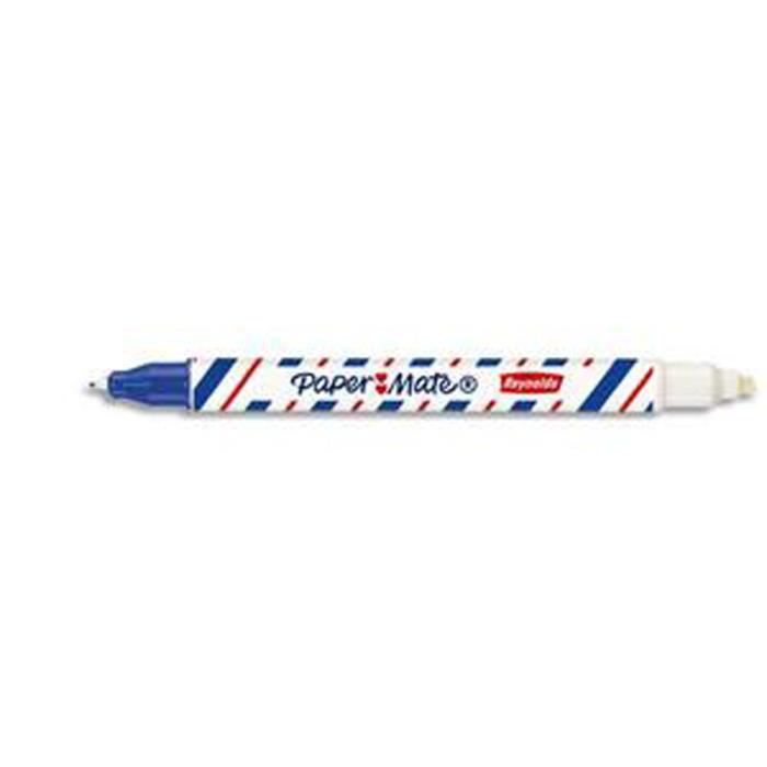 Stylos Effaceurs BIC - Pointe Fine - Encre Bleue - Lot De 12 - Idéal école, Bureau