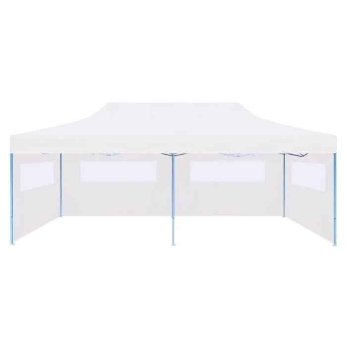 Tonnelle De Jardin 3x6M Avec 6 Parois Latérales Amovibles, Tente De Reception Escamotable Avec Sac De Transport Protection Solaire Tonnelle Instantanee Pour Fete Mariage Bbq Gris