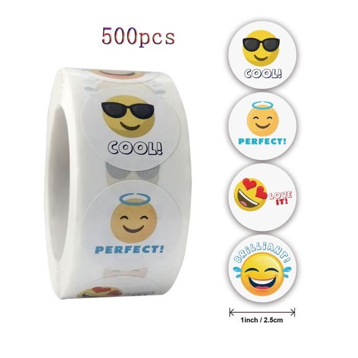 GOMMETTE,stickers for kids J--Autocollant visage Smiley pour