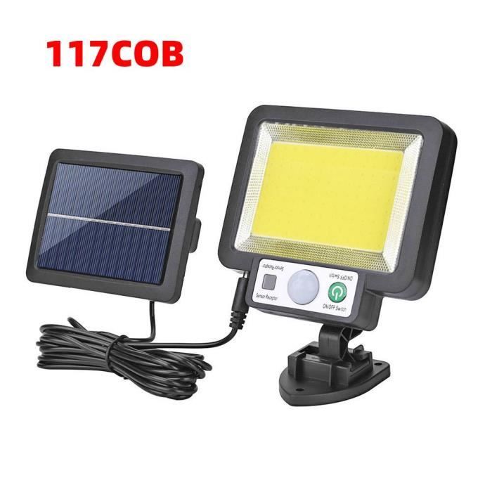 BORNE SOLAIRE ,117cobApplique murale LED solaire avec détecteur de — free download
