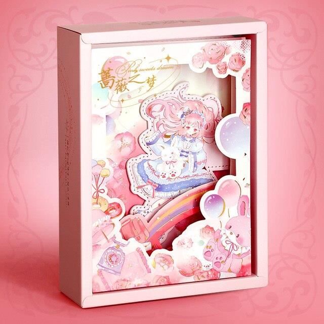 Jolies Filles Aux Cheveux Violets Et Bleus