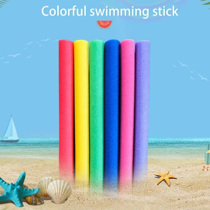 Frite Piscine Mousse PE Solide 130 Cm - Bâton Flotteur Enfant Pour Apprendre à Nager