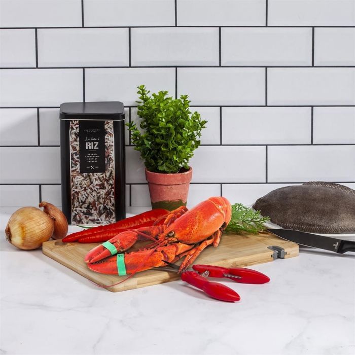 Ciseaux à Crustacés Krabs - 17 Cm - Rouge - Inox - Paris Prix - Neuf