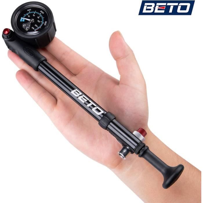 BETO Pompe à choc haute pression – (400 PSI max) pour vélo VTT