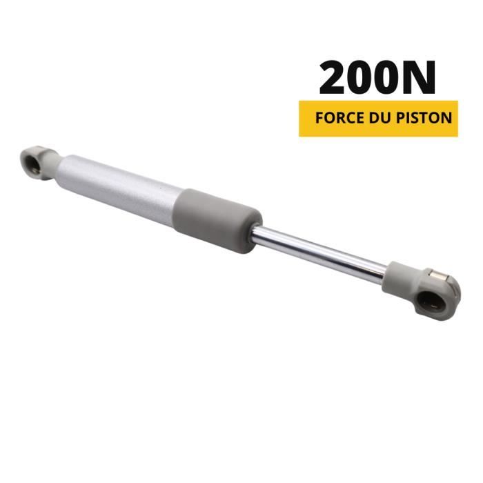Vérin gaz inox 200N - course 250mm