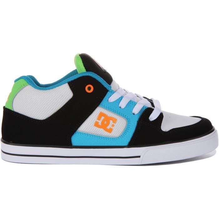 Baskets De Skate DC District 4 En Cuir Pour Homme - Taille 12 Bleu Royal - Neuves Avec Boîte