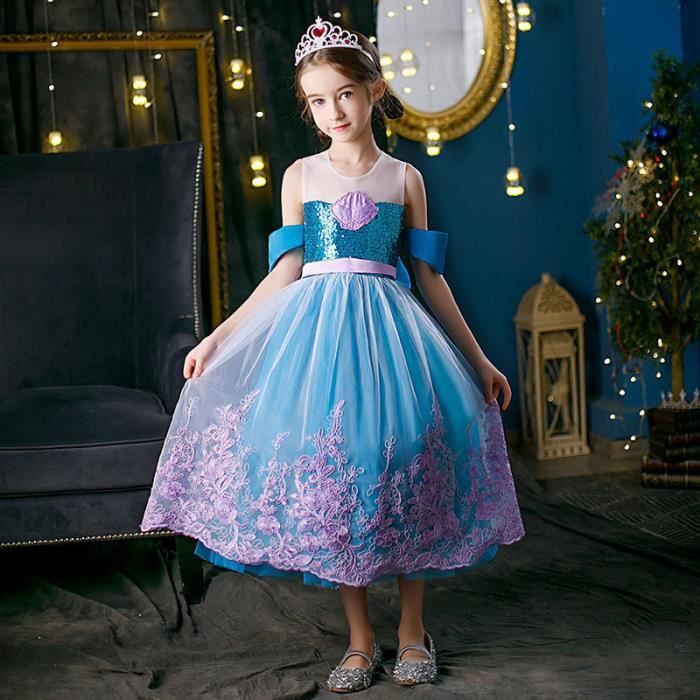 Robe Sirène Dhalloween Pour Petites Filles, Tenue Princesse De Fête À  Thème, Avec Accessoires De Bandeau, Haute Qualité Et Abordable