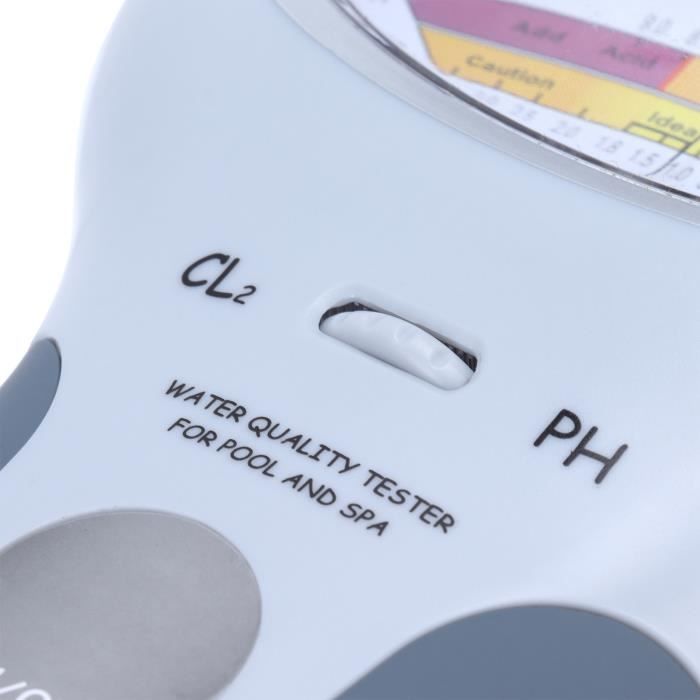 Testeur Portable 2-en-1 PH & Chlore Pour Piscine Et Spa – Analyseur Précis De Qualité D'Eau, Grand Écran, Facile à Calibrer, Idéal Maison, Labo, Aquarium Et Hydroponie