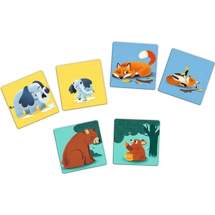 GLÜCKSWOLKE - Memo I Jeu de mémoire pour Enfants I Jeux éducatifs Montessori I 40 Cartes à Motifs d'animaux I Jouets - Puzzle de memoire I Idee Cadeau pour Les Enfants de