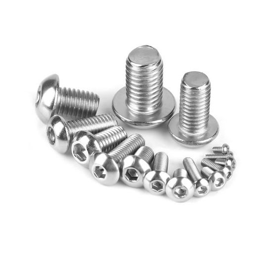 jeu de vis pour ordinateur portable//clavier//téléphone//PC 250 pièces M2//M2.5//M3//M-4//M5//M6//M8//M10 attaches de machine boulon à vis à six pans creux