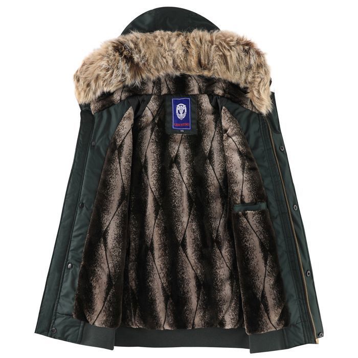 Veste à Capuche Bûcheron Doublée Fausse Fourrure - Tailles M à 5XL (Neuve Avec étiquettes)