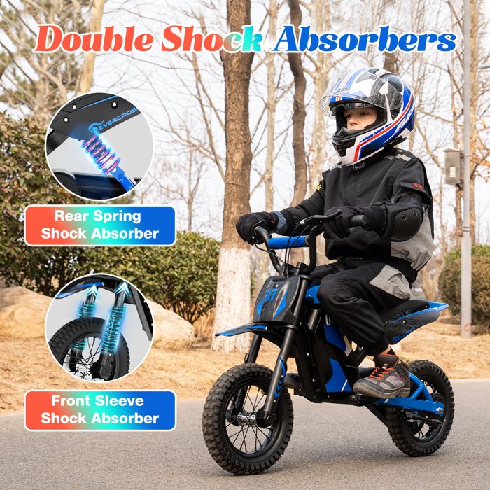 Moto cross enfant élecctrique 1400w, couleur bleue, de la marque LBQ Moto cross enfant élecctrique 1400w, couleur bleue, de la marque LBQ